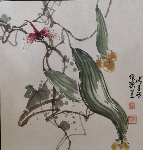 古玩字畫川蜀名家四川美協會員政協詩書畫院副院長何俊德作品一幅拍賣,當前價格499元