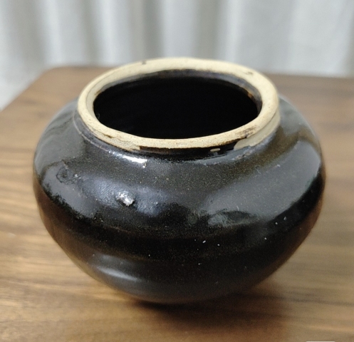 古玩陶瓷宋元時期黑釉小罐拍賣，當前價格1999元