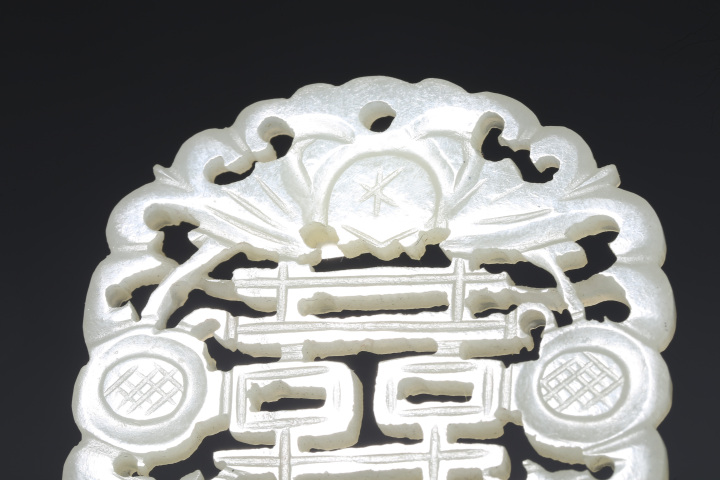 古玉白玉霊芝古玉彫刻　清朝中国古玩 古玉白玉霊芝古玉彫刻 清朝中国古玩 アクセサリー