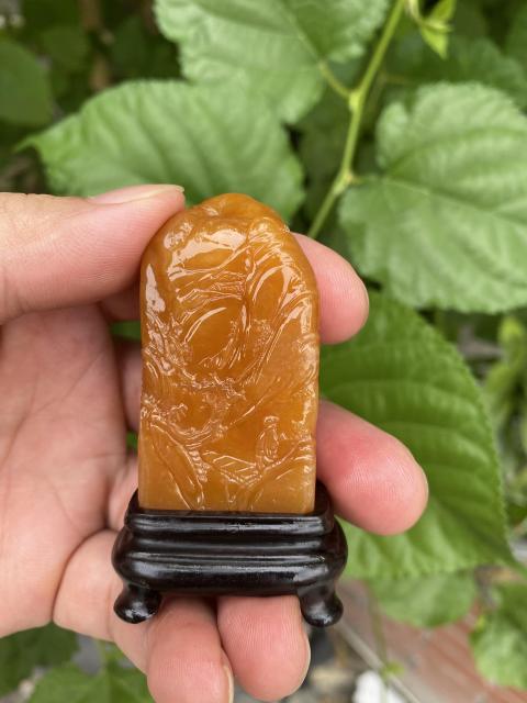 古玩雜項壽山田黃石印章（特價）拍賣，當前價格2999元