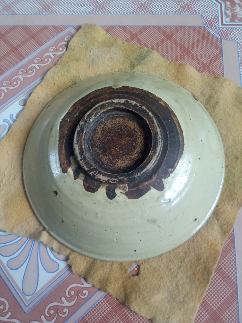 古玩陶瓷古典雅器~明大號青白釉盤拍賣,當前價格388元