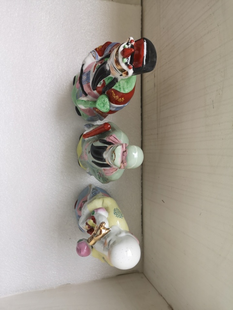 古玩陶瓷粉彩福祿壽三星造像拍賣,當(dāng)前價(jià)格488元