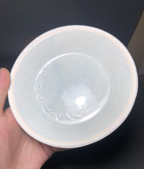 古玩陶瓷精品影青釉蓮紋印花洗拍賣,當前價格3888元