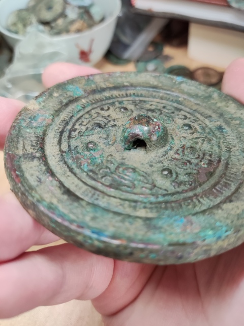 古玩銅器宋代四乳神獸銅鏡拍賣,當(dāng)前價格2999元
