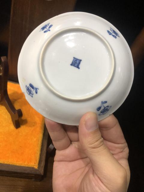古玩陶瓷(新年放漏中)清-康熙-亭臺樓閣-山水紋青花賞碟一對拍賣,當前價格1281元