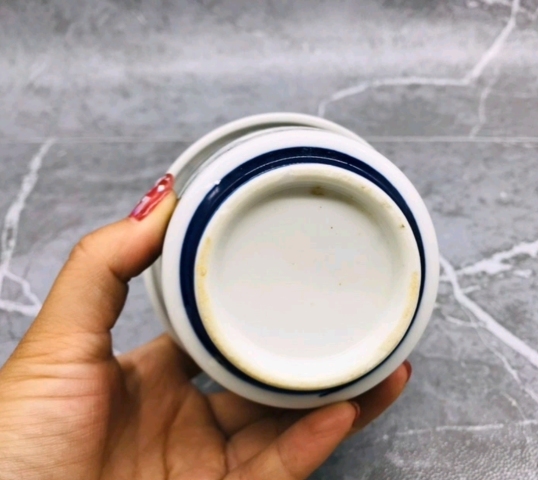 古玩陶瓷六十至八十年代嬰戲紋青花蓋罐拍賣，當(dāng)前價(jià)格168元