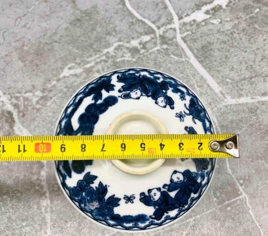 古玩陶瓷六十至八十年代嬰戲紋青花蓋罐拍賣，當(dāng)前價(jià)格168元