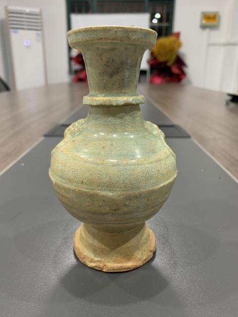 古玩陶瓷元影青釉輔首瓶拍賣，當前價格0元