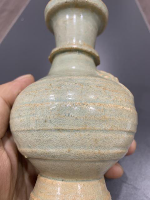 古玩陶瓷元影青釉輔首瓶拍賣，當前價格0元