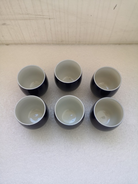 古玩陶瓷創匯·藍釉杯(5只)拍賣,當前價格599元