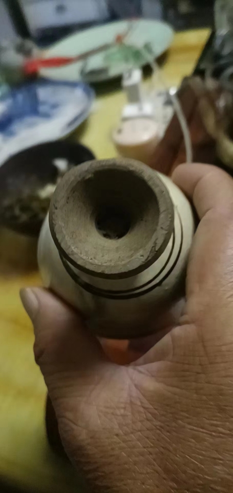 古玩陶瓷磁州窯白釉黑彩高足杯拍賣,當前價格1888元