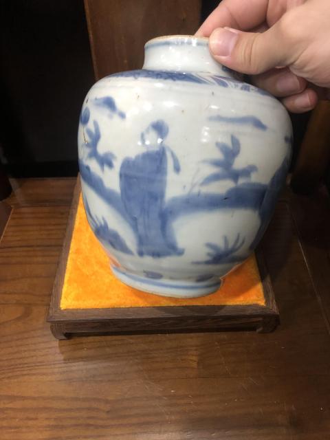 古玩陶瓷(已實物鑒真)晚明-加官晉爵-青花蓋罐拍賣,當前價格8600元