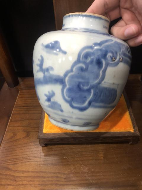 古玩陶瓷(已實物鑒真)晚明-加官晉爵-青花蓋罐拍賣,當前價格8600元