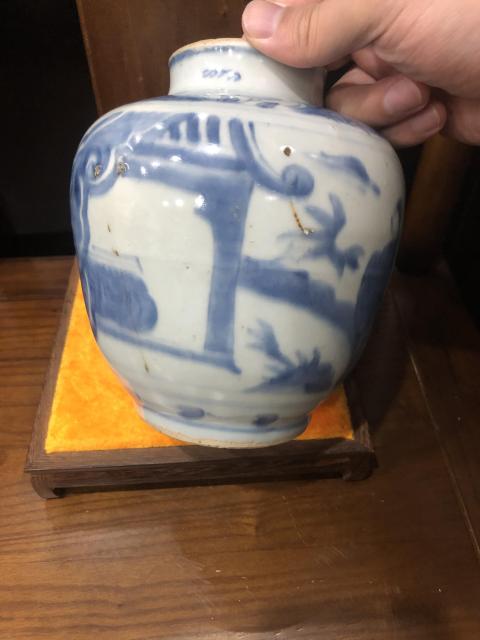 古玩陶瓷(已實物鑒真)晚明-加官晉爵-青花蓋罐拍賣,當前價格8600元