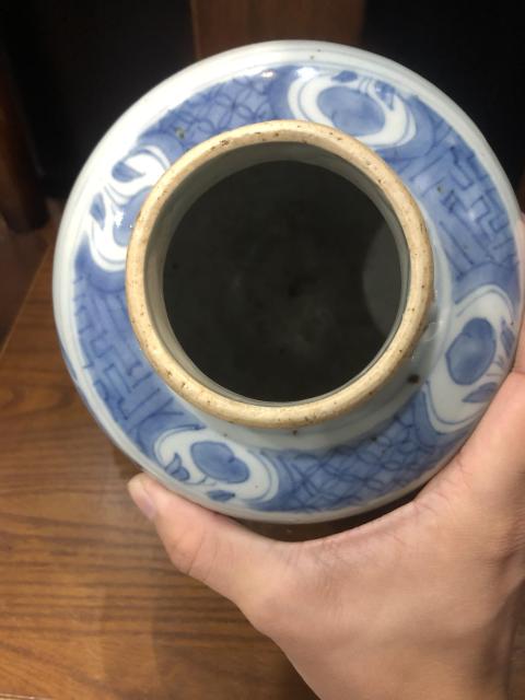 古玩陶瓷(已實物鑒真)晚明-加官晉爵-青花蓋罐拍賣,當前價格8600元