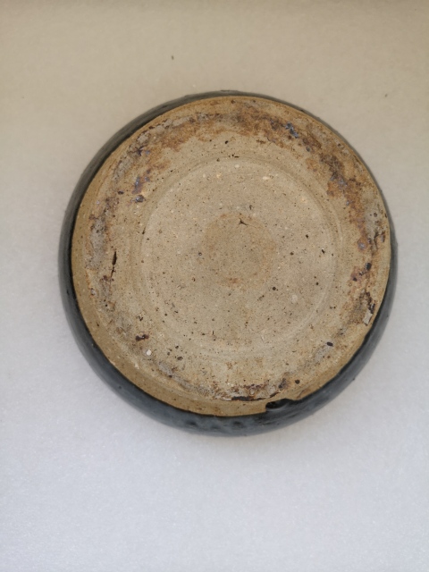 古玩陶瓷明末清初磁州窯黑釉蓋罐拍賣，當前價格1200元