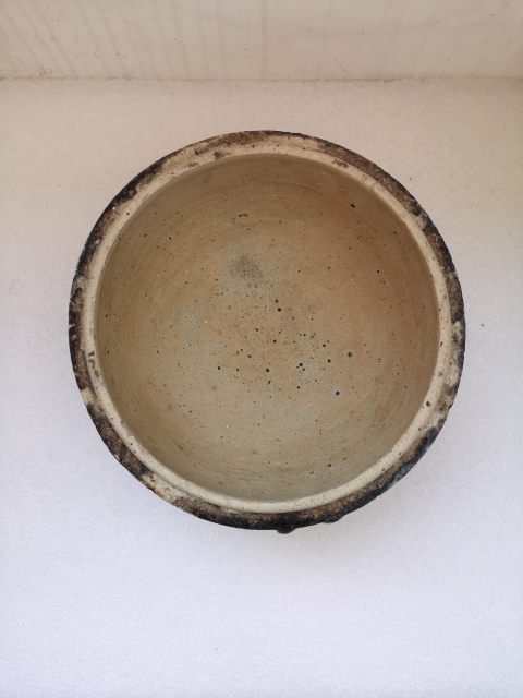 古玩陶瓷明末清初磁州窯黑釉蓋罐拍賣，當前價格1200元