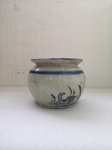 古玩陶瓷清末民國花卉福字紋罐拍賣，當(dāng)前價格398元