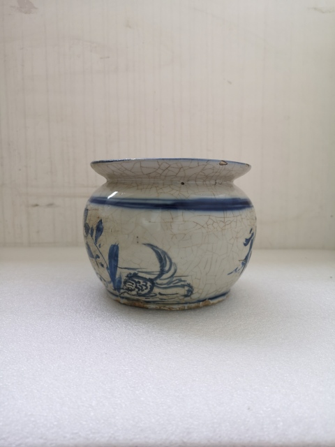 古玩陶瓷清末民國花卉福字紋罐拍賣，當(dāng)前價格398元