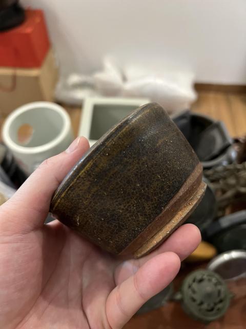 古玩陶瓷宋元褐釉圈足香爐拍賣,當前價格1599元