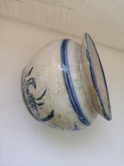 古玩陶瓷清末民國花卉福字紋罐拍賣，當(dāng)前價格398元