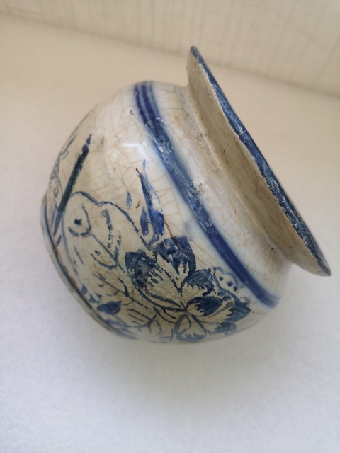 古玩陶瓷清末民國花卉福字紋罐拍賣，當(dāng)前價格398元