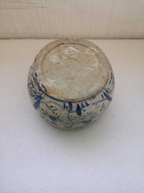 古玩陶瓷清末民國花卉福字紋罐拍賣，當(dāng)前價格398元