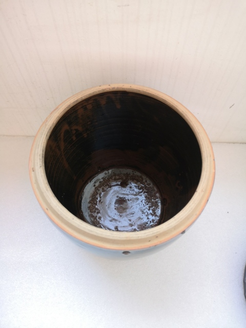 古玩陶瓷磁州窯黑釉蓋缸拍賣,當前價格1688元
