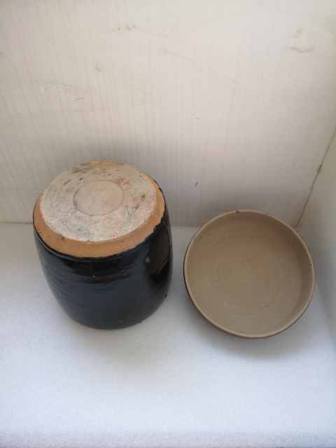 古玩陶瓷磁州窯黑釉蓋缸拍賣,當前價格1688元