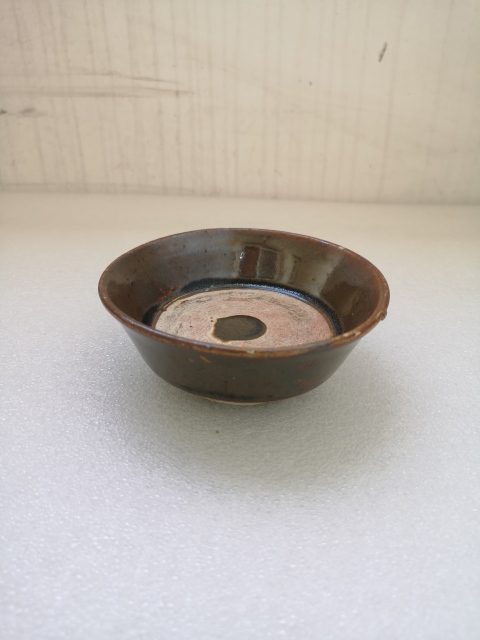 古玩陶瓷磁州窯紫金釉碗拍賣，當前價格398元
