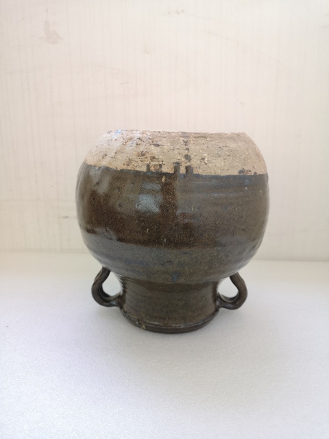 古玩陶瓷磁州窯茶葉末釉雙系罐拍賣,當(dāng)前價(jià)格680元