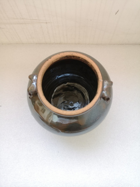 古玩陶瓷清代磁州窯系四系罐拍賣，當前價格450元