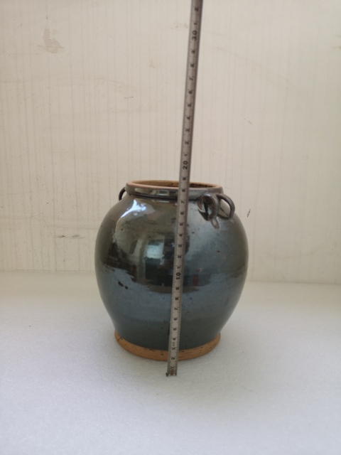 古玩陶瓷清代磁州窯系四系罐拍賣，當前價格450元