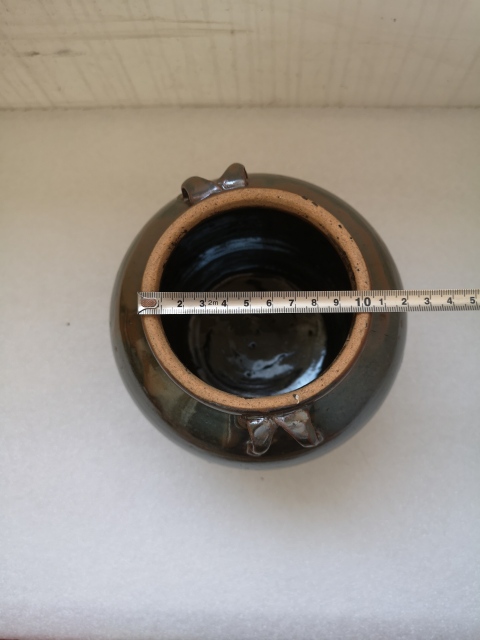 古玩陶瓷清代磁州窯系四系罐拍賣，當前價格450元