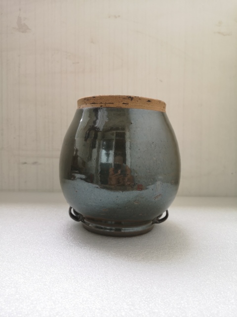 古玩陶瓷清代磁州窯系四系罐拍賣，當前價格450元