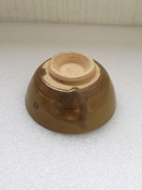 古玩陶瓷元末明初褐釉碗拍賣,當前價格350元