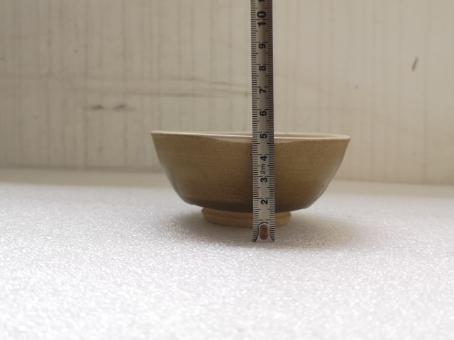 古玩陶瓷元末明初褐釉碗拍賣,當前價格350元