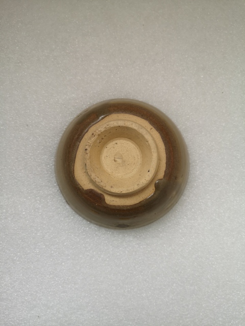 古玩陶瓷元末明初褐釉碗拍賣,當前價格350元