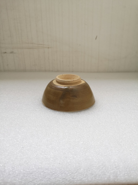 古玩陶瓷元末明初褐釉碗拍賣,當前價格350元