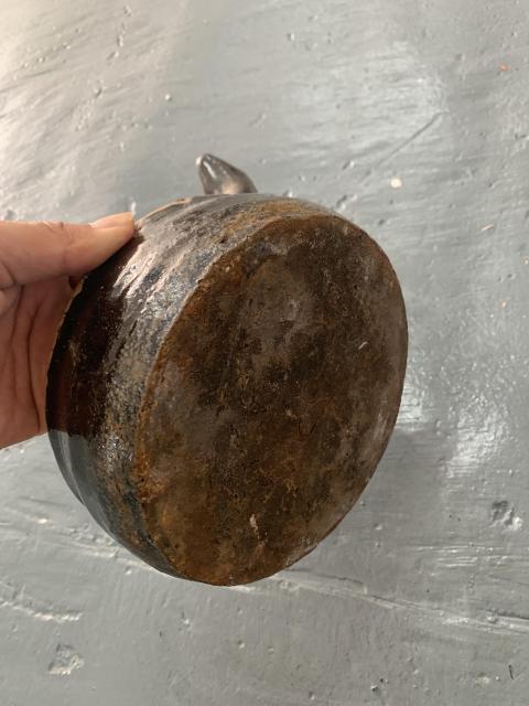 古玩陶瓷清代醬釉擂缽拍賣,當前價格2500元