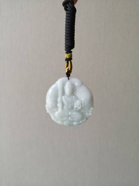 古玩玉器文殊菩薩牌子拍賣,當前價格450元