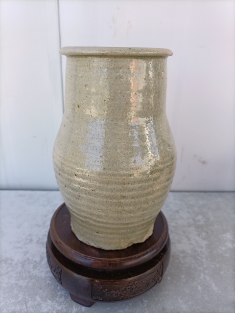 古玩陶瓷青白釉唇口罐拍賣(mài)，當(dāng)前價(jià)格450元