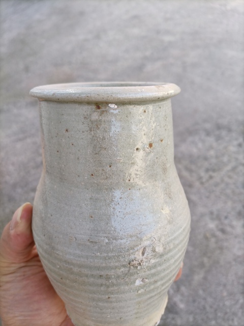 古玩陶瓷青白釉唇口罐拍賣(mài)，當(dāng)前價(jià)格450元