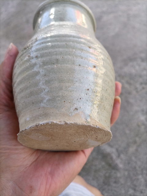 古玩陶瓷青白釉唇口罐拍賣(mài)，當(dāng)前價(jià)格450元