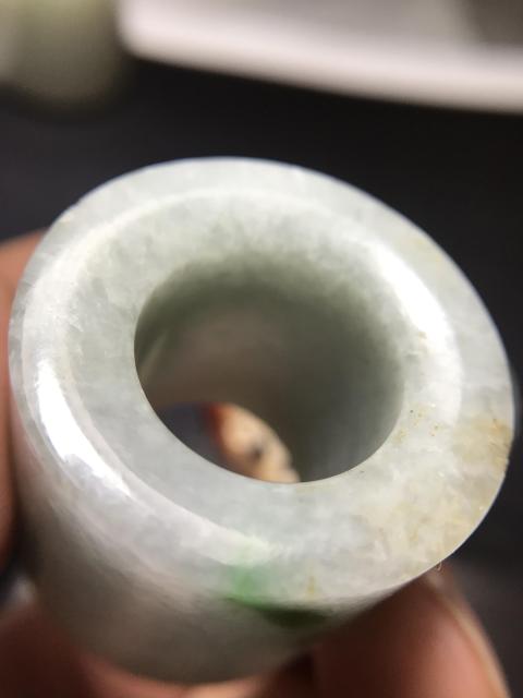 古玩玉器清代翡翠扳指拍賣，當前價格2400元
