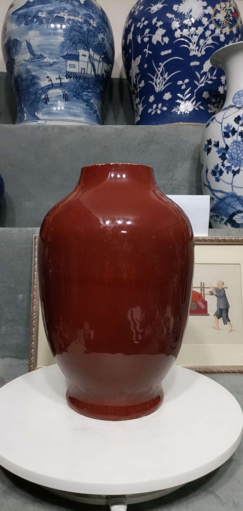 古玩陶瓷清中期鈞紅釉瓶拍賣,當(dāng)前價格5888元