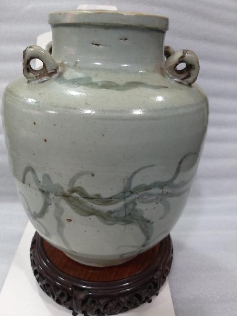 古玩陶瓷青花龍紋四系壺拍賣,當前價格1288元