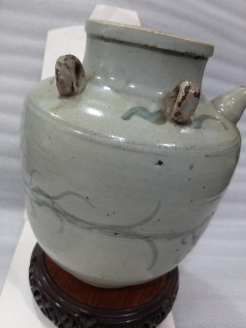 古玩陶瓷青花龍紋四系壺拍賣,當前價格1288元