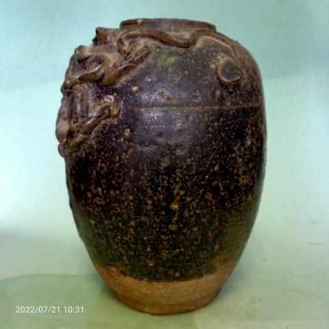 古玩陶瓷館藏級(jí)【實(shí)物保真】宋代.褐釉堆塑龍紋罐拍賣(mài),當(dāng)前價(jià)格1980元