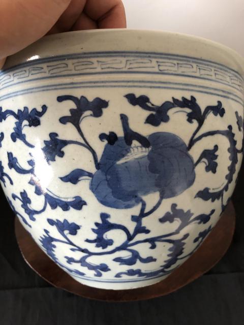 古玩陶瓷青花缸拍賣，當前價格12900元